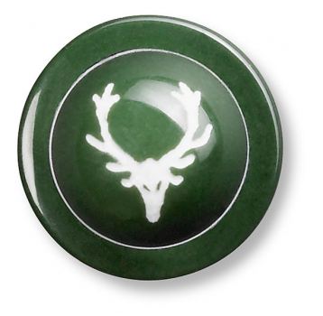 Chef Button -deer green-