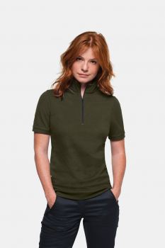 HAKRO Zip-Shirt Piqué MIKRALINAR® ECO Damen