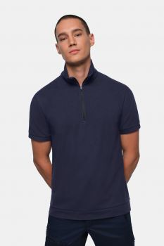Preview: HAKRO Zip-Shirt Piqué MIKRALINAR® ECO