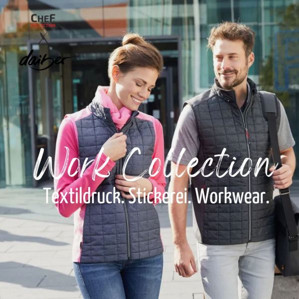 Weste im stylischen Materialmix