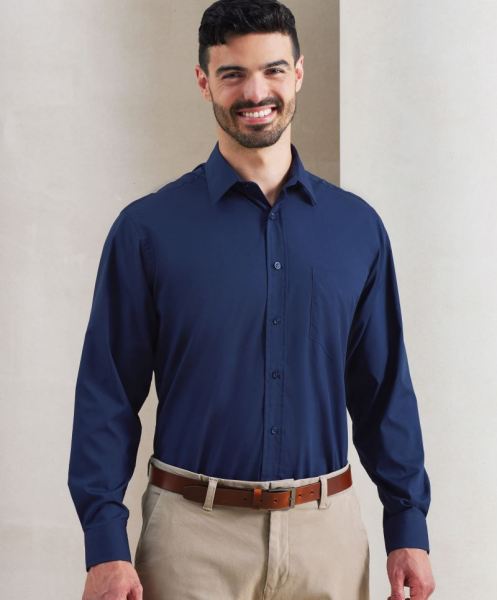 PR200 Langärmeliges Hospitality-Hemd, Popelin